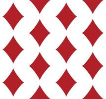 Diamonds playing card suit symbol - seamless repeatable pattern texture background vector