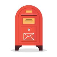 Mailbox icon on white background. International Mailbox Day concept. vector