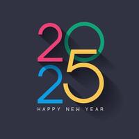 Colourful text design background for Happy New Year vector