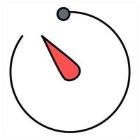 Speedometer and dashboard icon concept vector