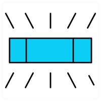 Flashlight and flash icon concept vector