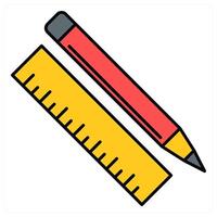 Measure and scale icon concept vector