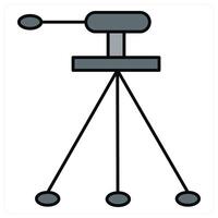 Tripod and studio icon concept vector