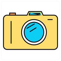 DSLR and camera icon concept vector