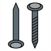 Screws and hardware icon concept vector