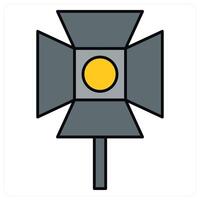 Camera Flash and shutter icon concept vector