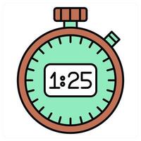 Stopwatch and time icon concept vector