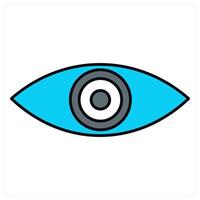 Vision and see icon concept vector
