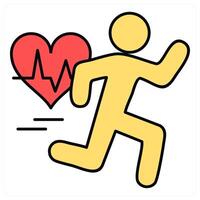 Running and sports icon concept vector