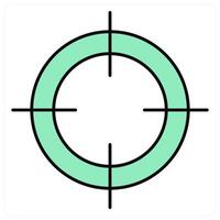 Focus and lens icon concept vector