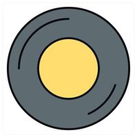 Disk and dics icon concept vector