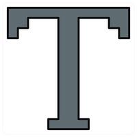Text and option icon concept vector