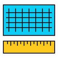 Measure Scale and scale icon concept vector