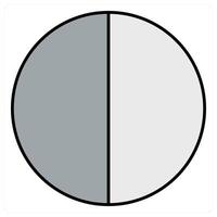 Eclipse and lunar icon concept vector