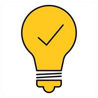 Idea Bulb and idea icon concept vector