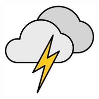 Thunder and flash icon concept vector
