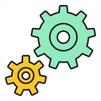 Settings and gear icon concept vector