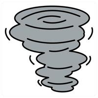 Hurricane and thunder icon concept vector