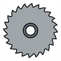 Wood Cutter and wood cutting icon concept vector