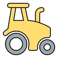 Dump Truck and mining icon concept vector