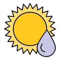 Rainy Day and season icon concept vector