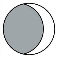 Eclipse and lunar icon concept vector