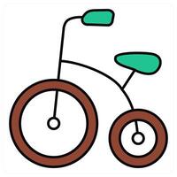 Bicycle and cycle icon concept vector