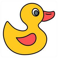 Duck and cute icon concept vector