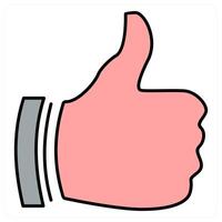Thumbs Up and verify icon concept vector