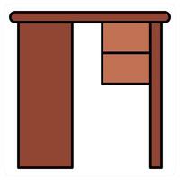 Table Drawer and drawer icon concept vector