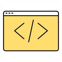 Programming and php icon concept vector