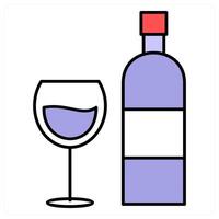 Drinks and alchol icon concept vector