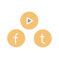 Social Media Icon Design vector