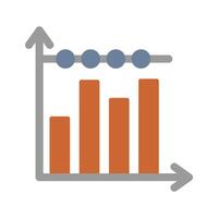 Bar Chart Icon Design vector