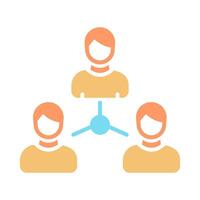 Employee Connection Icon Design vector