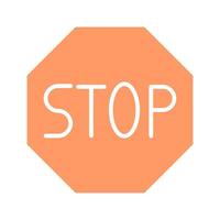 Stop Sign Icon Design vector