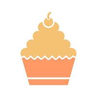 Cupcake Icon Design vector