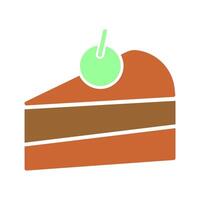 Cake Slice Icon Design vector