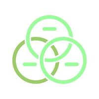 Venn Diagram Icon Design vector