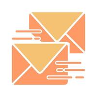 Sent Mail Icon Design vector
