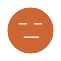 Neutral Face Icon Design vector