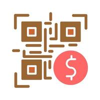 QR Code Payment Icon Design vector
