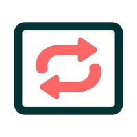 Repeat Button Icon Design vector