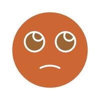 Face with Rolling Eyes Icon Design vector