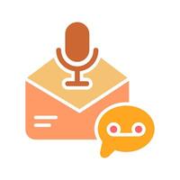 Voice Message Icon Design vector