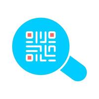 QR Code App Icon Design vector