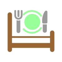 Breakfast in Bed Icon Design vector