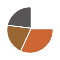 Pie Chart Icon Design vector