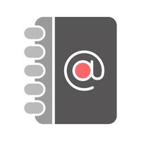 Address Book Icon Design vector