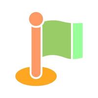 Flagpole Icon Design vector